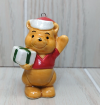 Disney vintage made Japan Winnie the Pooh gift hat Porcelain Christmas O... - $8.79