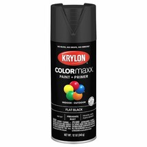 Krylon K05546007 COLORmaxx Spray Paint and Primer for Indoor/Outdoor Use, Flat B - £15.17 GBP
