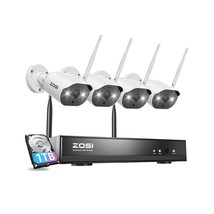2K Wireless Security Camera System,2K H.265+ 8Ch Nvr With 1Tb Hard Drive,4Pcs 3M - £263.77 GBP