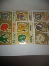 Lot of 22 Helmet or Mascot 1982 Fleer Football In Action Stickers Patches - £19.34 GBP