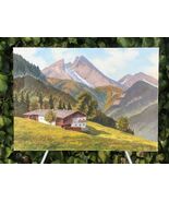 STELTER Original MODERN WESTERN LANDSCAPE ALPINE GLACIER GERMAN ALPS Oil... - $1,267.20