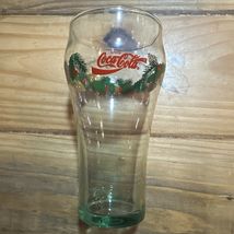 Vintage Coca Cola Christmas Pint Glass Green - $9.90