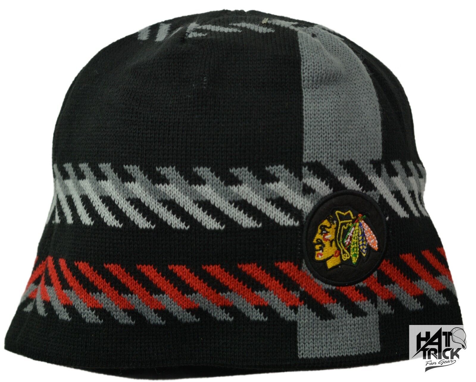 OTH Chicago Blackhawks NHL Old Time Hockey Team Knit Beanie Uncuffed Winter Hat