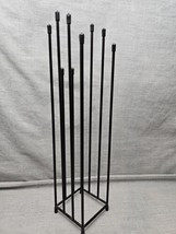 Black Wire Vertical Square 10 Slot Glove Drying Rack, 13&#39;&#39; - $9.49