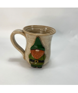 Mudworks Pottery Sculpted Gnome MUG Hand-Thrown Cup 16oz USA Beige Colle... - £19.31 GBP