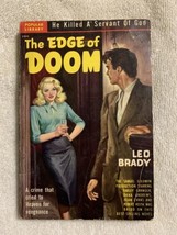 THE EDGE OF DOOM; Leo Brady; 1949 Mystery Paperback; Very Good Shape! - £7.82 GBP