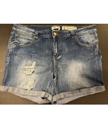 Indigo Rein Short Dark Wash Distressed Size 20 Jean Shorts - $22.56 CAD