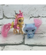 Palace Pets Lot Of 2 Belle’s Pony Cinderellas Cat Kitten Blue Yellow - £7.77 GBP