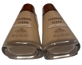 COVERGIRL CLEAN LIQUID FOUNDATION 1 OZ 125 BUFF BEIGE Lot 2 SEALED - $18.99