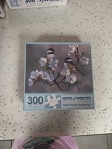 300 Piece R.Cobane: Art Puzzle Cherry Blossom Chickadees&quot;  Large Format ... - $10.00