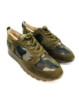 G.I.L.I. Janna Lace-up Camo Sneakers- Willow Microsuede US 7.5M - £27.87 GBP