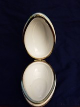 Lefton Decorated Porcelain Egg Jewelry Trinket Box XA-8068 - £4.74 GBP