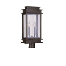 Livex 2 Light Outdoor Post Head in Bronze - $972.55