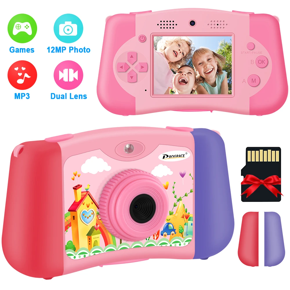Child Camera Kids Photo Camera Digital Selfie Game Camera Videos Camera Toys For - £91.38 GBP+