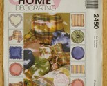 2450 McCalls Home Decorating Vintage Craft Sewing Pattern Specialty Pillows - £7.76 GBP