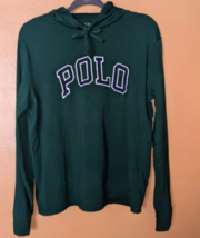 Ralph Lauren Polo Long Sleeve Hoodie Tee -XLT Green Applique Logo - NWT - £39.90 GBP