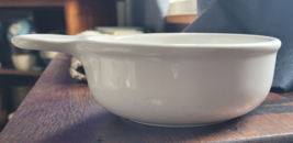 Corningware 15oz. Stoneware French White Soup Chili One Serving Nice Col... - $9.99