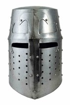 Barbuda Templar Casco Indossabili Romana Medievale Costume Knight Armor Warrior - £93.06 GBP