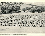 Vtg 1940s Postcard Camp Roberts California CA Full Field Inspection UNP - $5.31