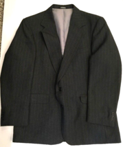 Reed St James Sports Coat Mens Size 44 Gray Pin Stripe Suit Jacket Blazer Career - £7.91 GBP