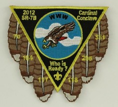 Modern Boy Scout Bsa Patch SR7B Cardinal Conclave 2012 Who Is Ready - £8.80 GBP