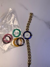 Gucci gold tone watch bezel 7 color  - 130525 - $197.01