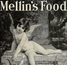 Mellin&#39;s Food Cherub Angel Invalids 1894 Advertisement Victorian XL DWII11 - £39.30 GBP