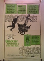 1970 Quackser Fortune Has A Cousin In The Bronx Movie Poster Gene Wilder... - $89.64