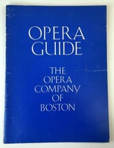 The Opera Company of Boston Opera Guide 1967 Sarah Caldwell HTF - £27.45 GBP