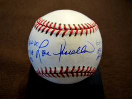 LOU PINIELLA 77 78 90 WSC 69 AL ROY NY YANKEES REDS SIGNED AUTO OML BASE... - £95.18 GBP