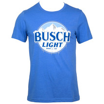 Busch Light Snow Day Logo T-Shirt Blue - £16.50 GBP