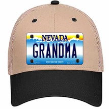 Grandma Nevada Novelty Khaki Mesh License Plate Hat - £23.24 GBP