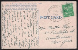 1947 FLORIDA Postcard - Jensen Beach to Amsterdam, NY N1 - £2.31 GBP