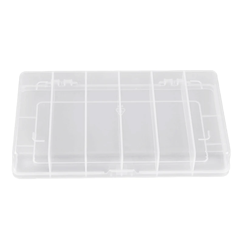 6 Grids Clear Plastic Organizer Box Storage Container Jewelry Box for Na... - $59.74