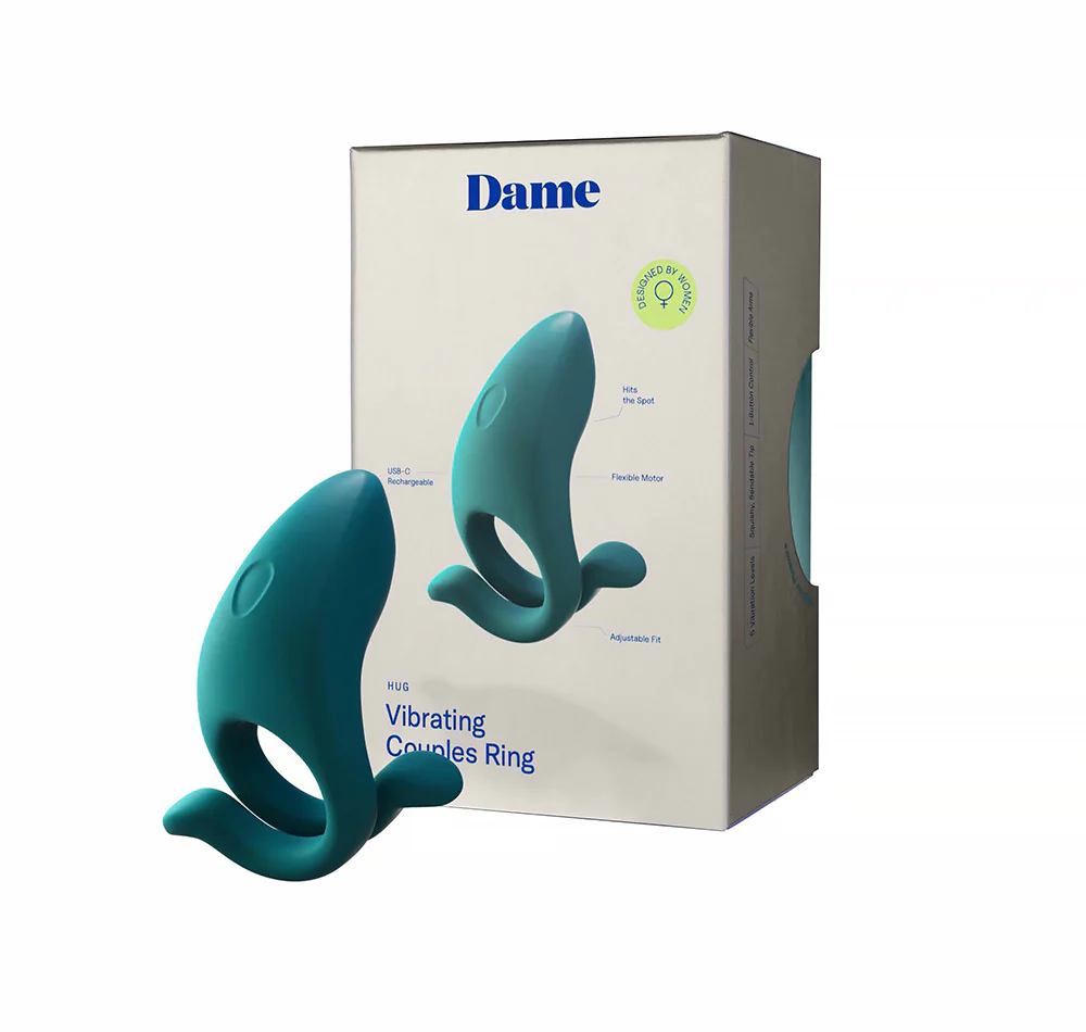 Dame Hug Vibrating Couples Ring - $74.00