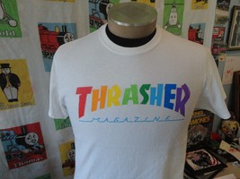 Thrasher Skateboard Magazine White T Shirt M - £15.52 GBP