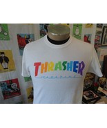 Thrasher Skateboard Magazine White T Shirt M - $19.79