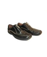 Donald J Pliner Men&#39;s Size 10 Ernie Black Leather Zip Up Driving Loafers... - £68.75 GBP