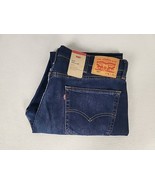 Levi&#39;s 505 Regular Fit Zip Fly Straight Leg Denim Jeans 38X30 Men&#39;s Medi... - $54.75 CAD