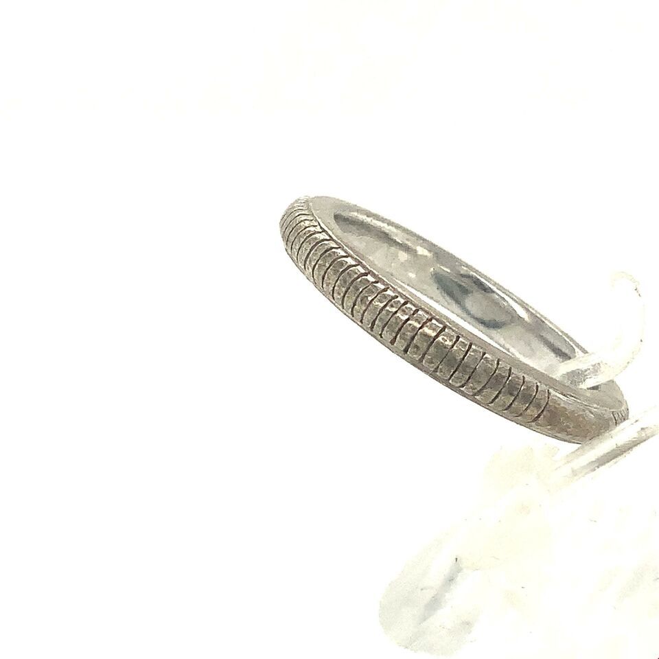 Primary image for Vintage Sterling Signed Judith Ripka Thailand Etched Rope Petite Ring Band sz 6