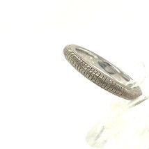 Vintage Sterling Signed Judith Ripka Thailand Etched Rope Petite Ring Ba... - $64.35