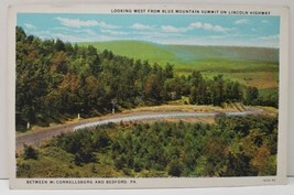 Mcconnellsburg and Bedford Pa Looking West From Blue Mountain Summit Postcard C9 - £3.11 GBP