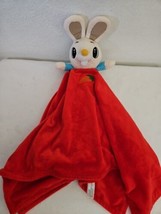 Baby First TV Bunny Rabbit Security Blanket Lovey Carrot Red - $20.77