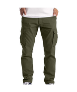 Men&#39;S Cargo Trousers Work Wear Combat Safety Cargo 6 Pocket Full Pants A... - €30,94 EUR