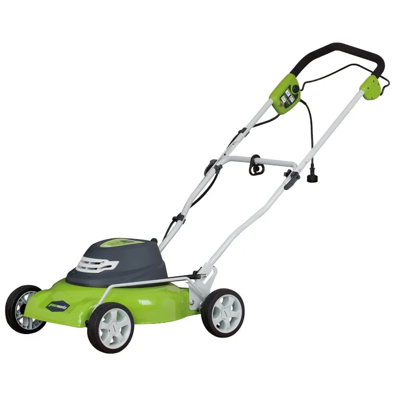 Greenworks 12 Amp 18&quot; Corded Electric Walk Behind Push Lawn Mower, 25012 - £323.23 GBP