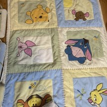 Disney Baby Winnie the Pooh &amp; Friends Peeking Crib Quilt Skirt Wall Hang... - $95.32