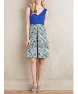 NWT $148 Anthropologie Ardmore Dress Size 2 Green Motif By HD In Paris - $56.12 CAD