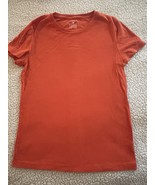 Jones New York top Large orange sport stretch womens classic pullover tee - $219.51 MXN