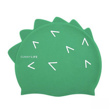 kokodil 3D prongs Green with Silicone  Swimming Cap Bathing Hat 3-9y - $382.42 MXN
