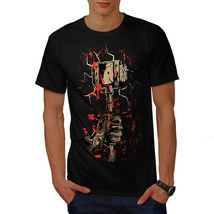 Wellcoda Smash Hammer Cool Mens T-shirt, Haunted Graphic Design Printed Tee - £14.87 GBP+